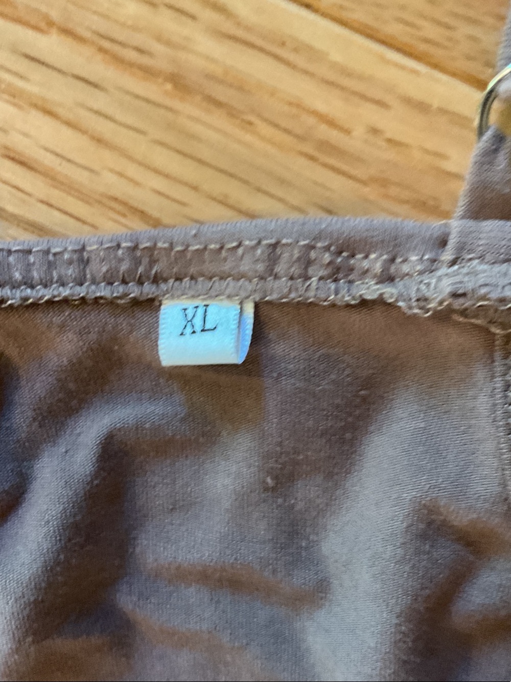 Casual V-Neck Pocket Tank Dress SKORT Taupe XL sporty EUC pockets stretchy - Picture 5 of 9